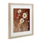 Stupell Industries Mocha Flowers Collection Framed Print Under Glass, design by Sara Culpepper